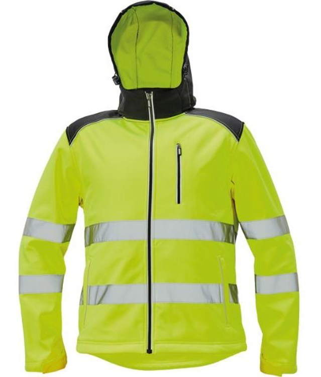 Obrázok z KNOXFIELD HI-VIS Pánska softshellová bunda žltá