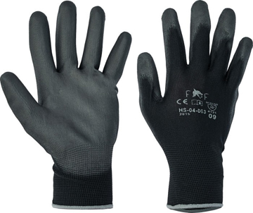 Obrázok z FF BUNTING BLACK LIGHT HS-04-003 Pracovné rukavice čierne - 240 párov