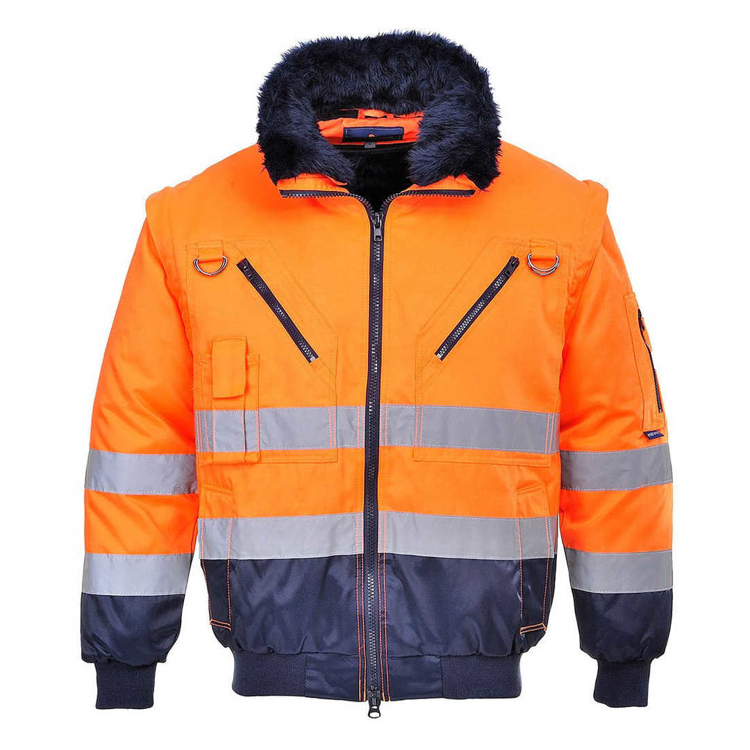 Obrázok z Portwest PJ50 PILOT HI-VIS Reflexná bunda oranžová 3v1 - zimná