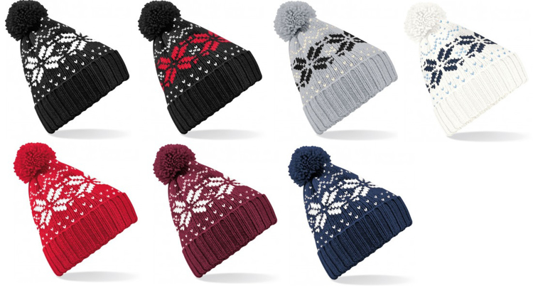 Obrázok z Beechfield B456 Čiapka Fair Isle Snowstar® 