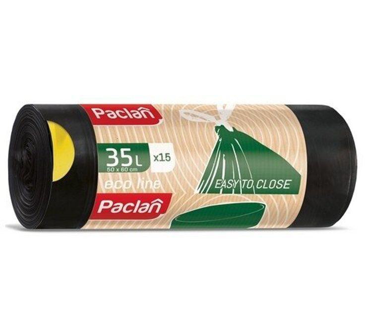 Obrázok z PACLAN ECO LINE 35 L Vrecia do Koša 15ks/role