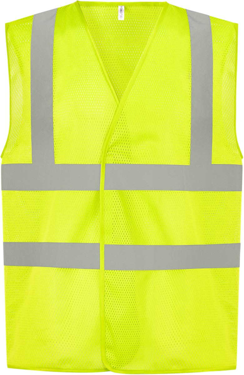 Obrázok z YOKO Hi-Vis sieťovaná bezpečnostná vesta žltá