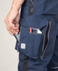 Obrázok z ARDON®URBAN+ Pracovné nohavice s trakmi tmavo modré predĺžené