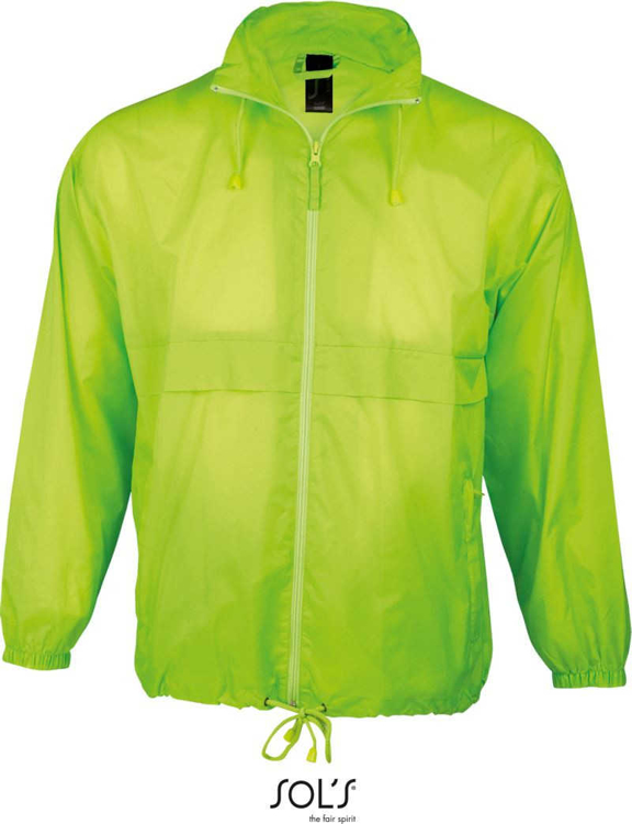 Obrázok z SOL'S Surf Unisex vetrovka neon lime