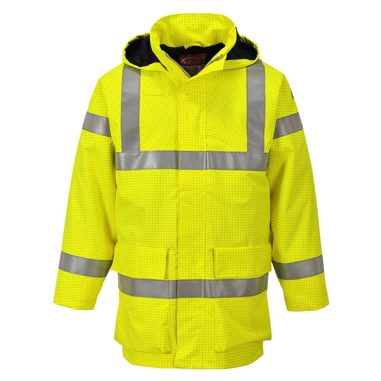 Obrázok z Portwest S774 Reflexná bunda Bizflame Rain Hi-Vis Multi Lite žltá