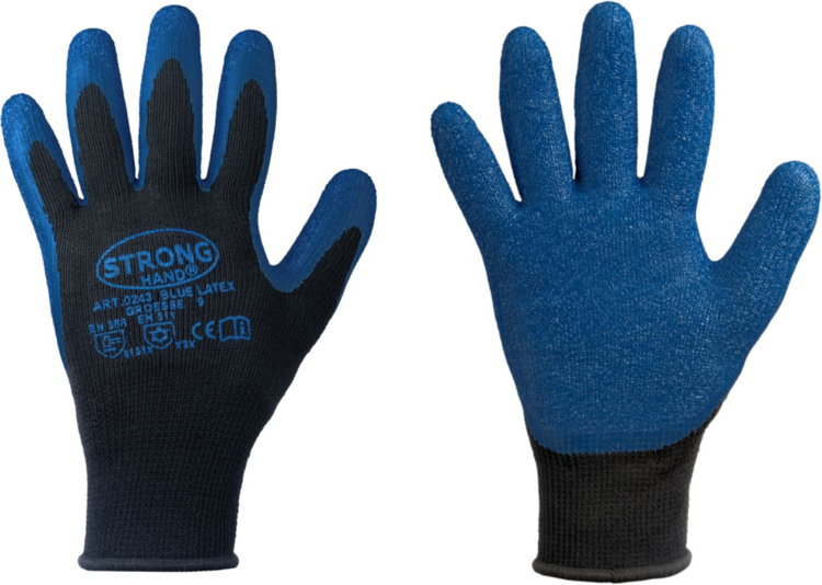 Obrázok z Strong BLUE LATEX Pracovné rukavice zimné